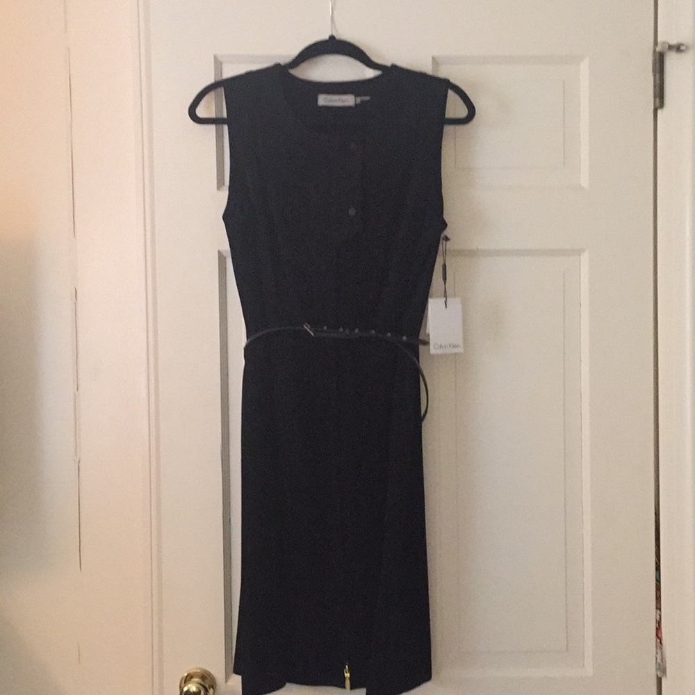 Calvin Klein Faux Suede Dress